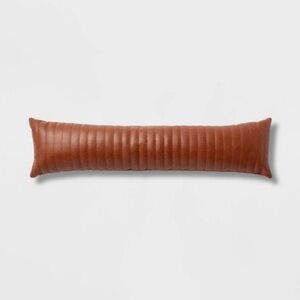 Target Leather Cognac Lumbar Pillow